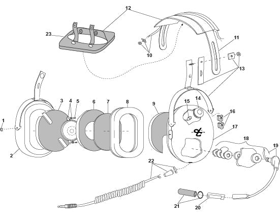 David Clark H10-26 Headset Parts Guide & Illustrated Catalog