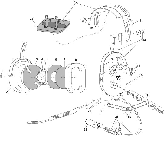 David Clark H10-36 Headset Parts Guide & Illustrated Catalog