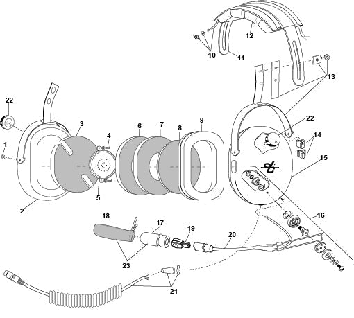 David Clark H9930 Headset Parts Guide & Illustrated Catalog