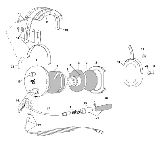 David Clark H9935 Headset Parts Guide & Illustrated Catalog