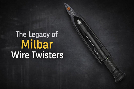 Milbar wire twisters featured on dark aviation-style background with headline text The Legacy of Milbar Wire Twisters