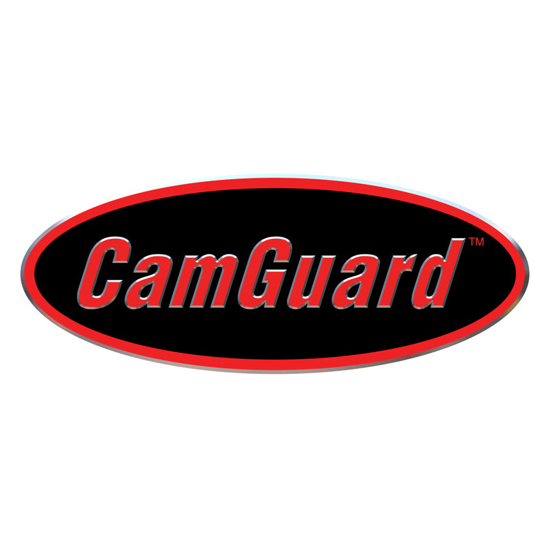 CamGuard aircraft engine oil additive logo for aviation piston engine protection