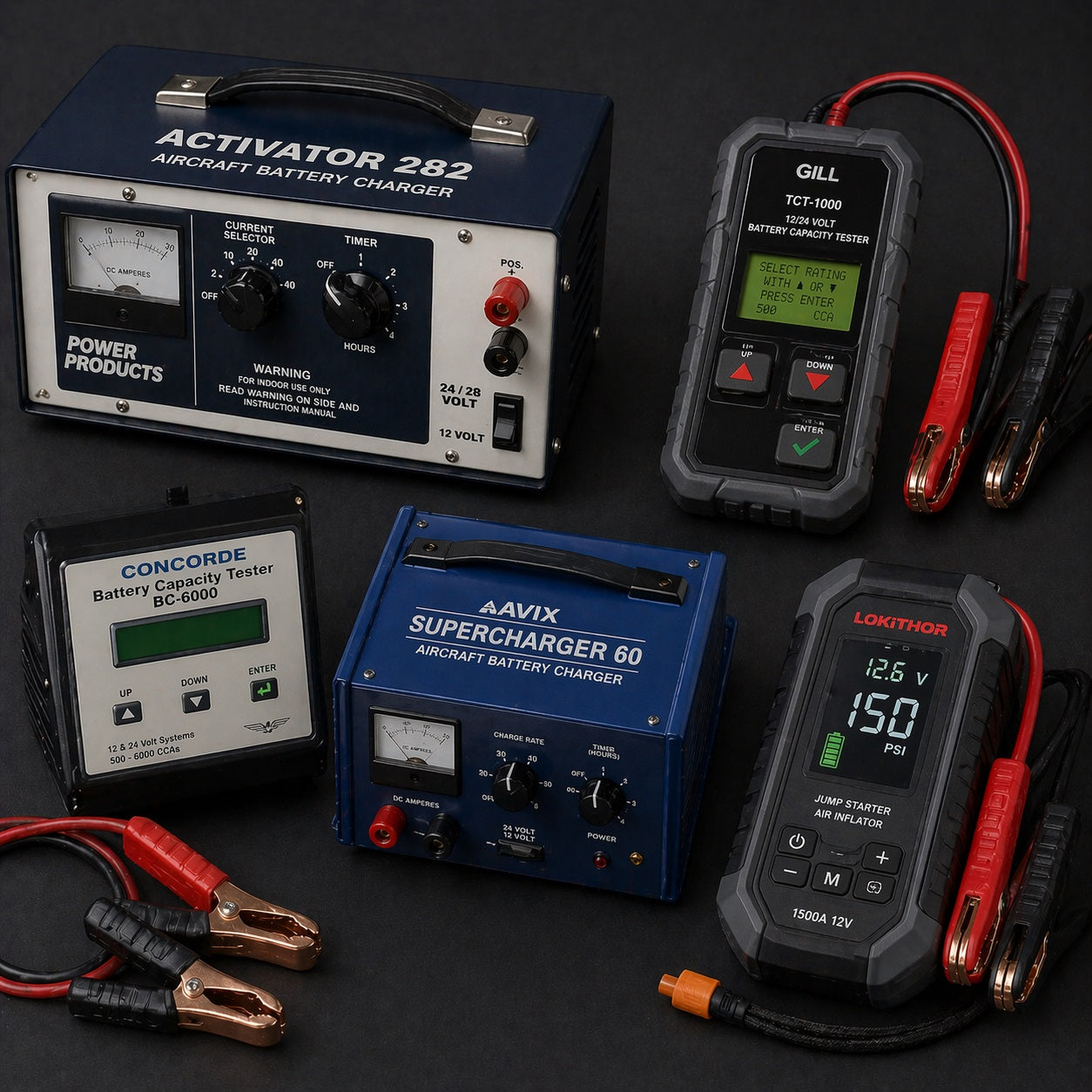 AI Generated Aircraft Battery Chargers Collection Image