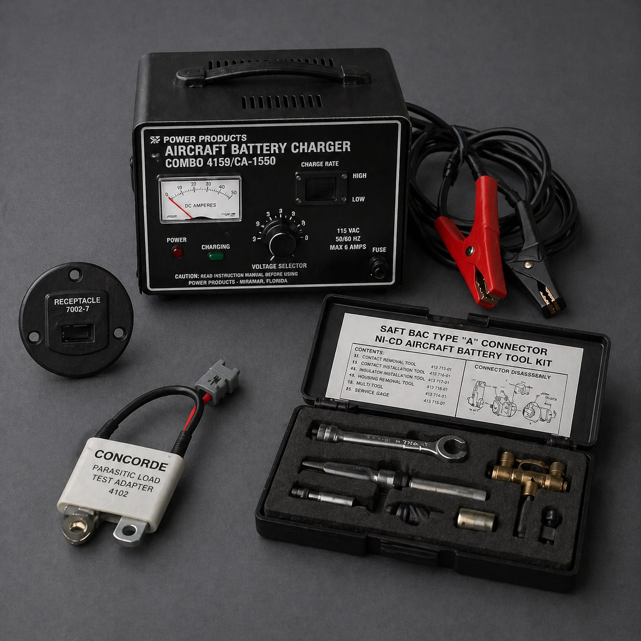 AI Generated Aircraft Battery Tools Collection Image