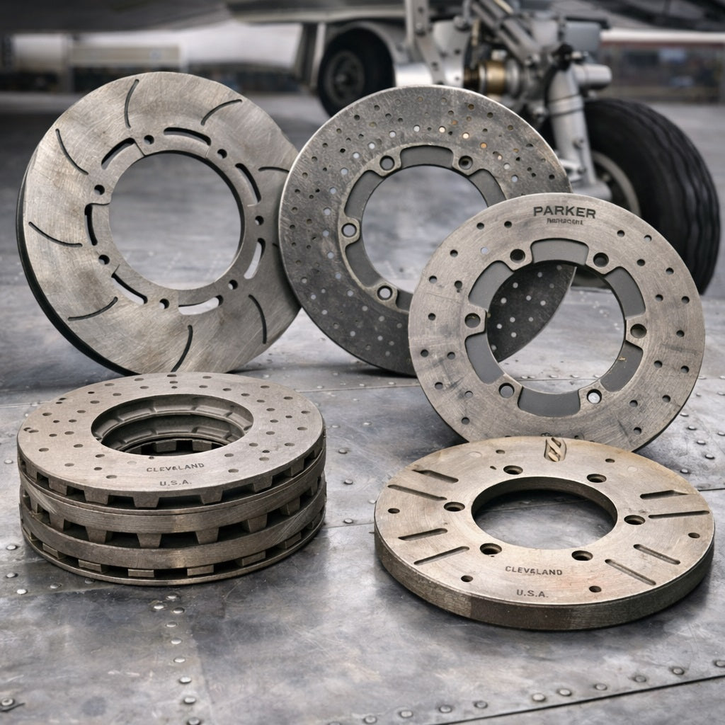 AI Generated Aircraft Brake Discs Collection Image