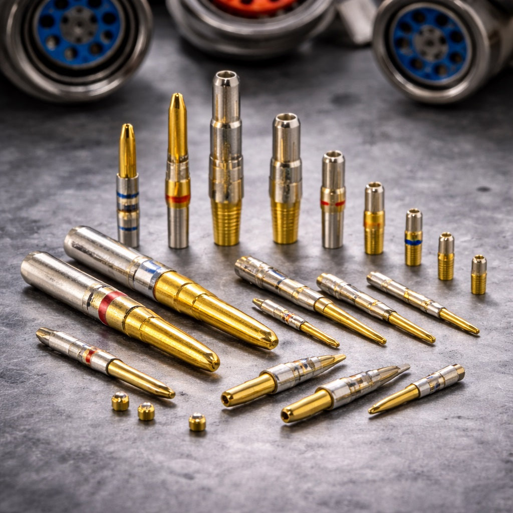 AI Generated Aircraft Electrical Contacts Collection Image