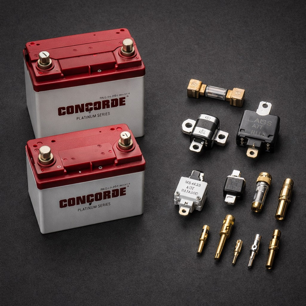 AI Generated Aircraft Electrical Power Parts Collection Image