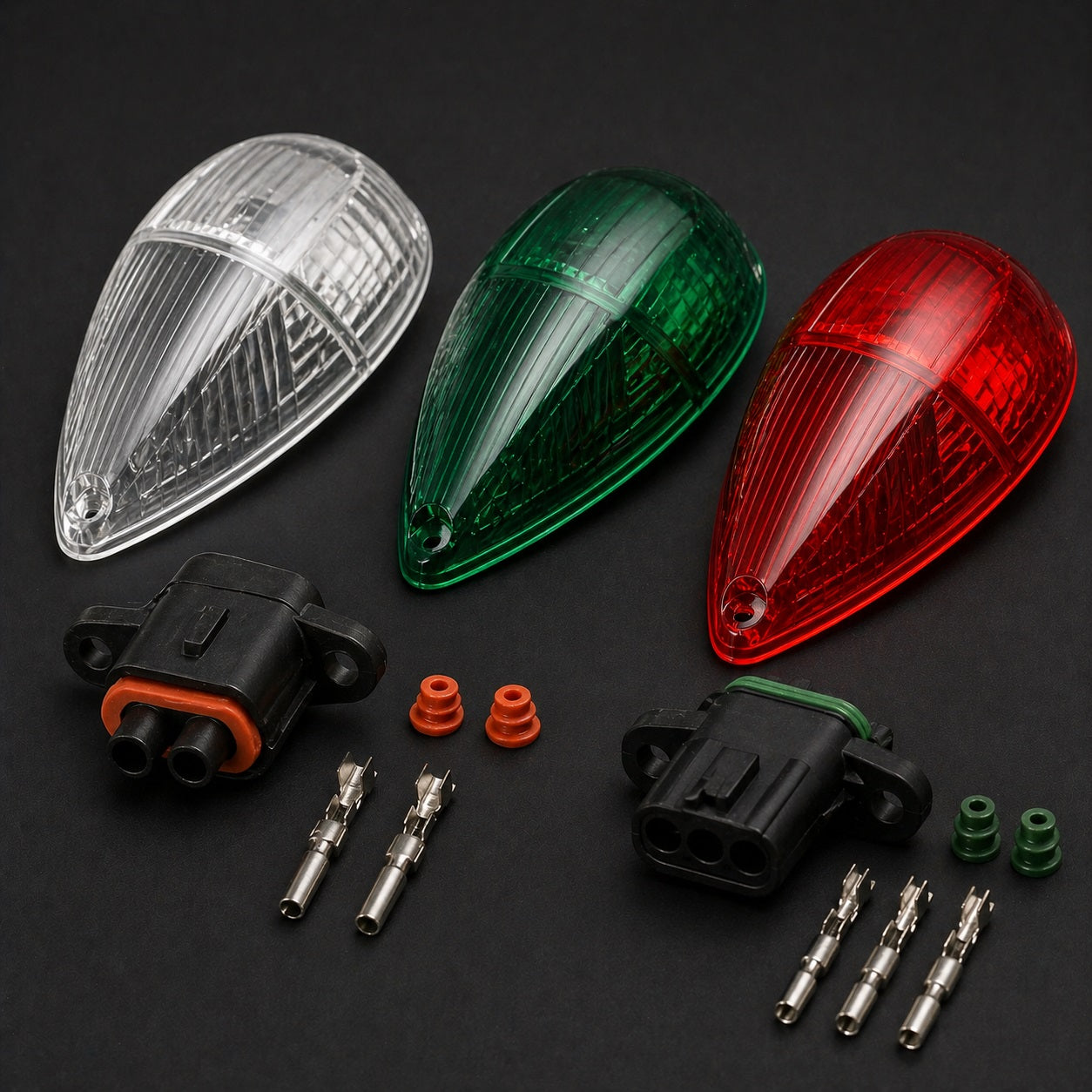 AI Generated Aircraft Lighting Replacement Parts Collection Image
