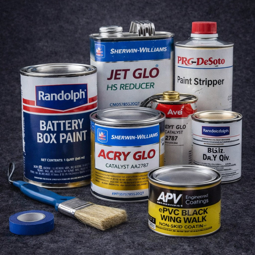 AI Generated Aircraft Paint Collection Image