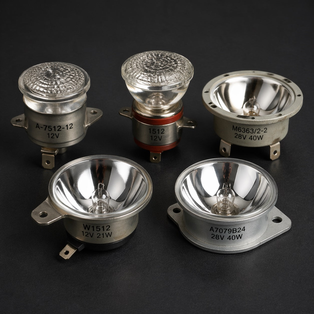 AI Generated Aircraft Parts Reflector Lamps Collection Image
