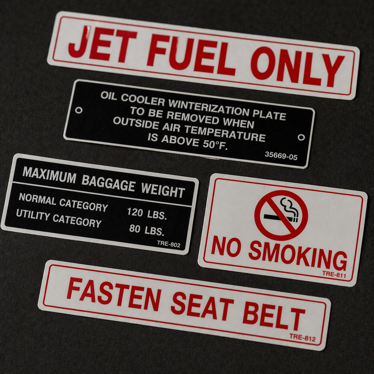 AI Generated Aircraft Placards Collection Image