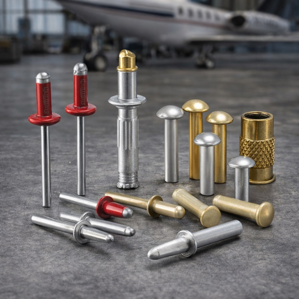AI Generated Aircraft Rivets Collection Image