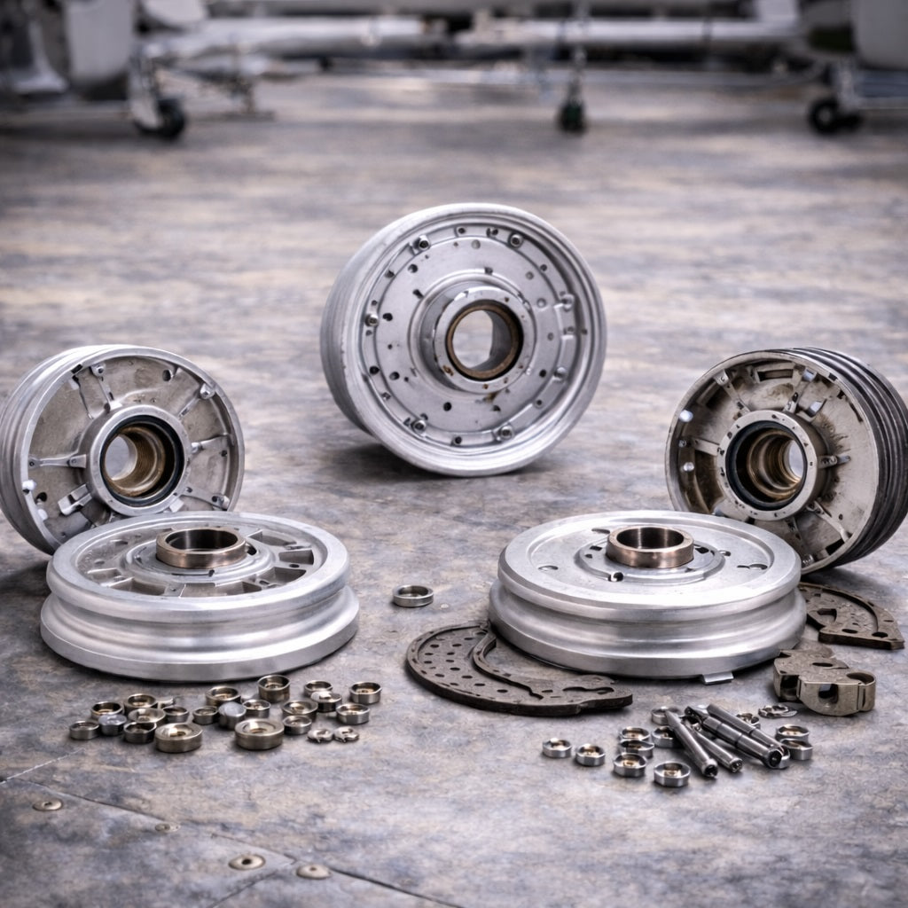 AI Generated Aircraft Wheel Assemblies Collection Image