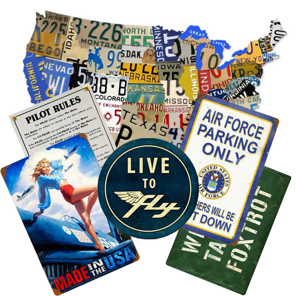 Aviation Signs - Vintage & Modern Airplane Signs | Pilot’s HQ – Pilots ...