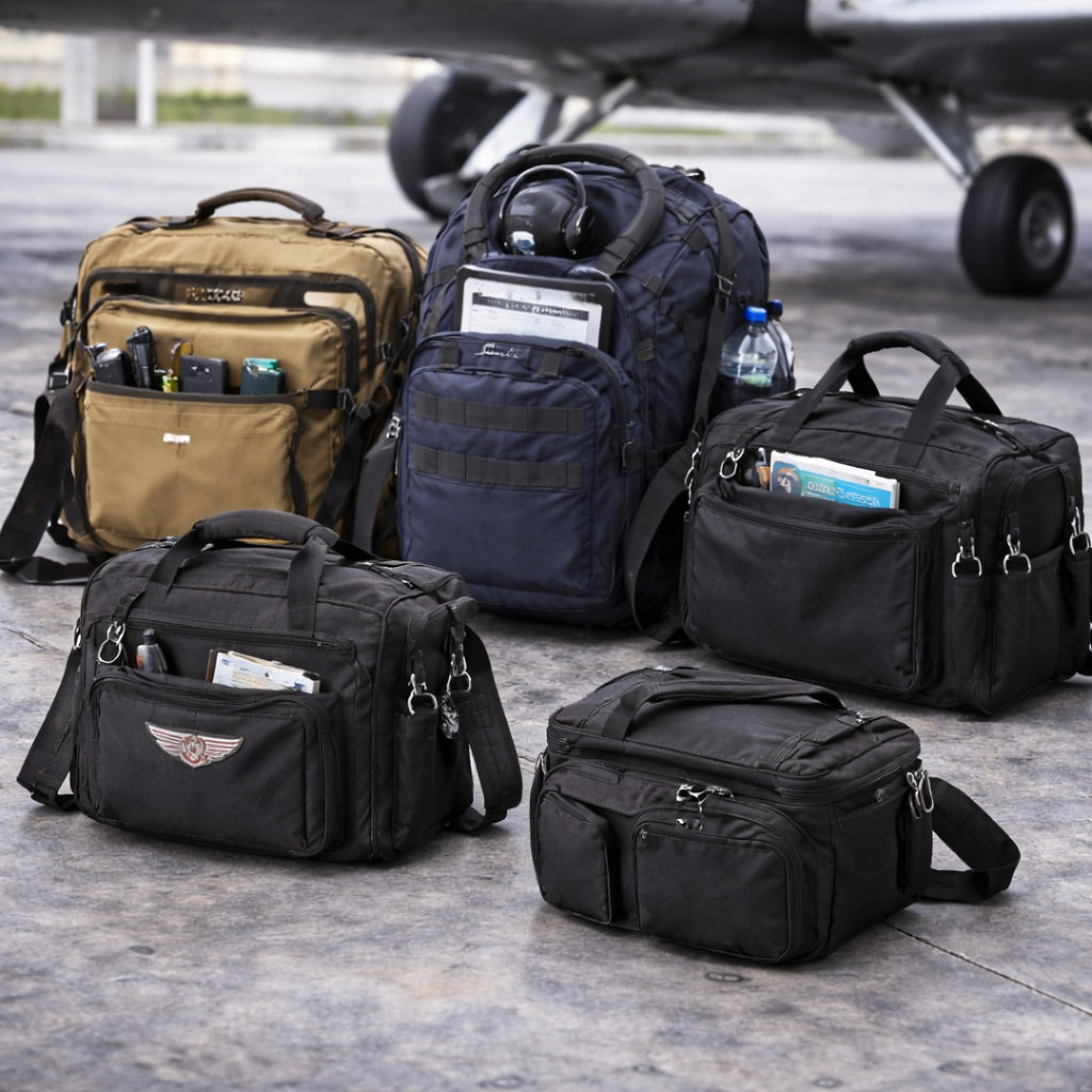 AI Generated Aviation Bags Collection Image