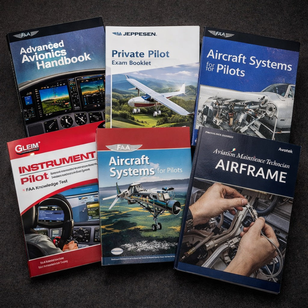 AI Generated Aviation Books Collection Image 