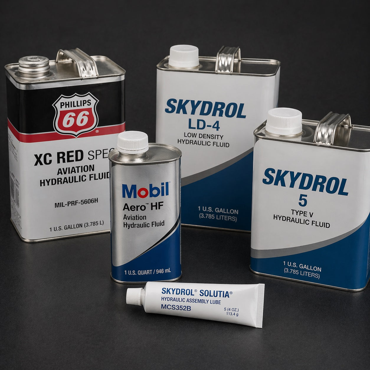 AI Generated Aviation Hydraulic Fluid Collection Image