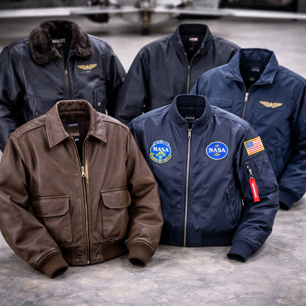 AI Generated Aviation Jackets Collection Image