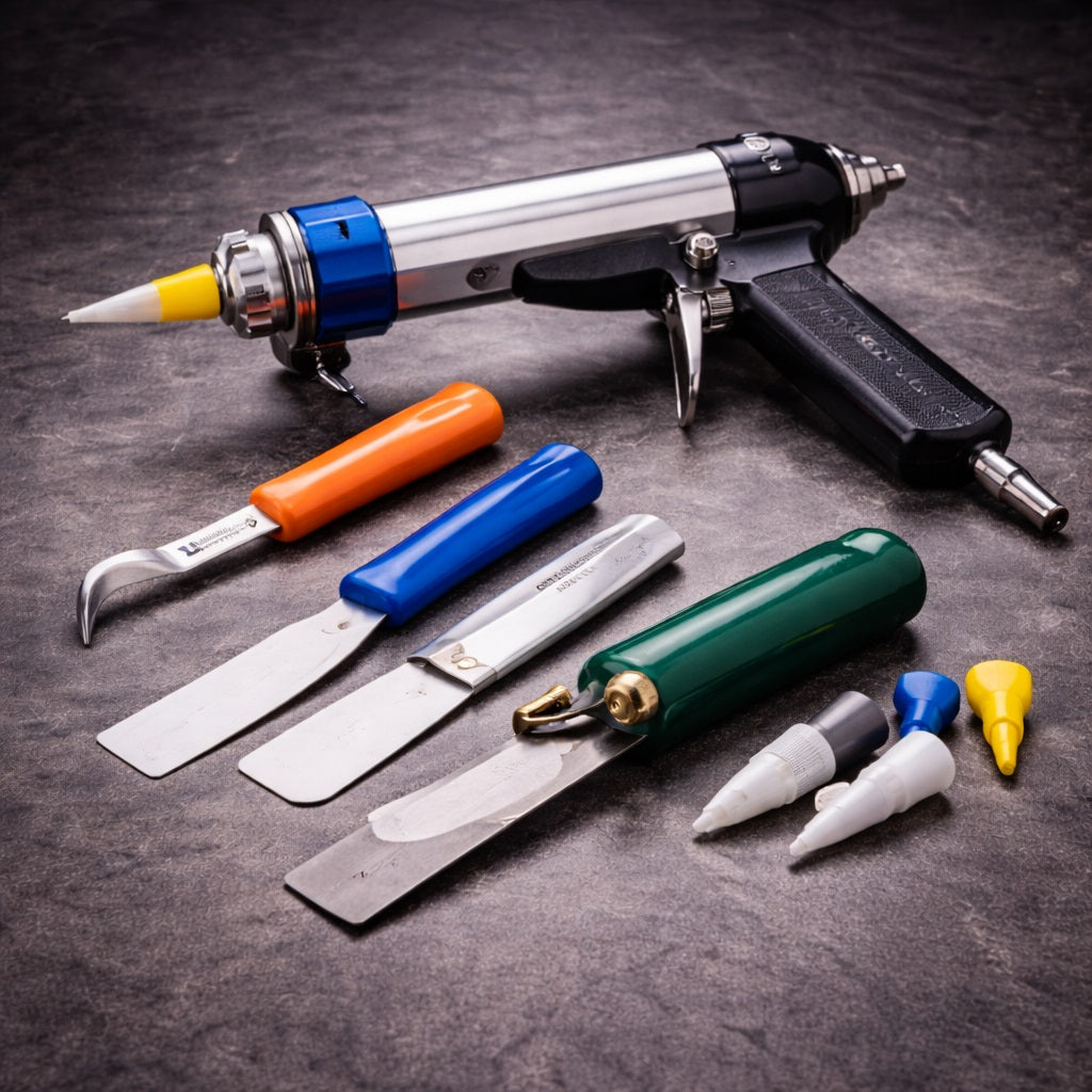 AI Generated Aviation Sealant Tools Collection Image
