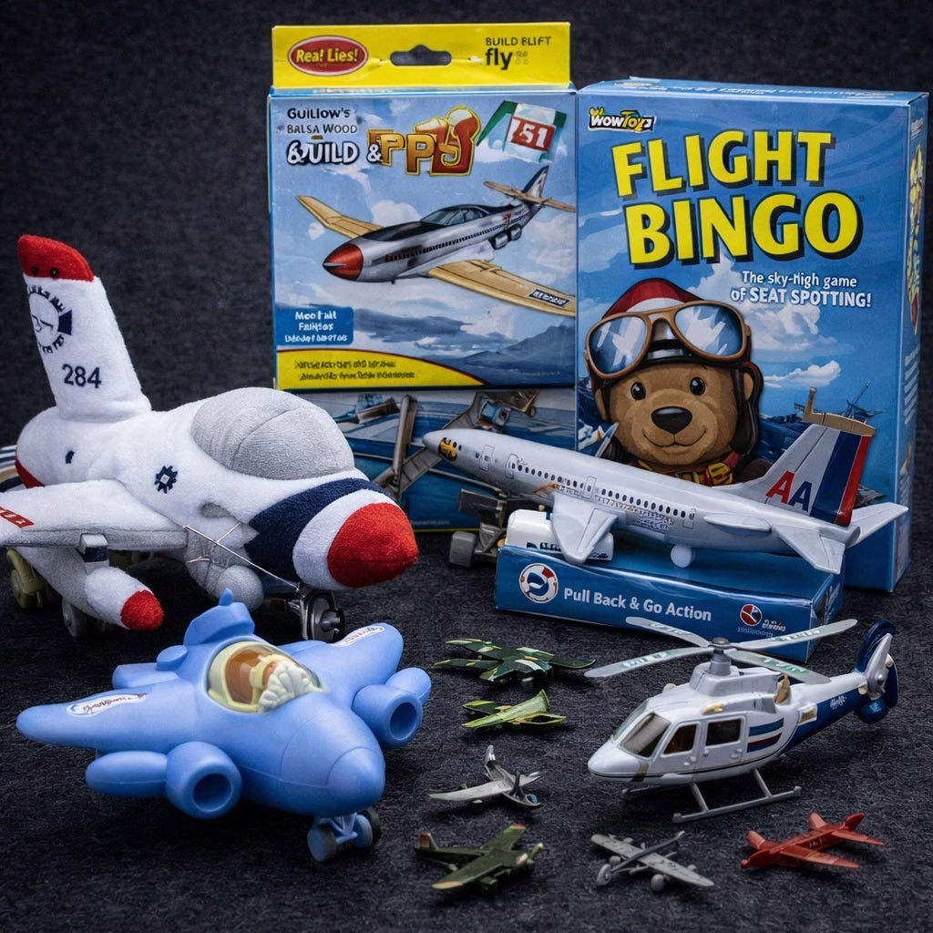 AI Generated Aviation Toys Collection Image