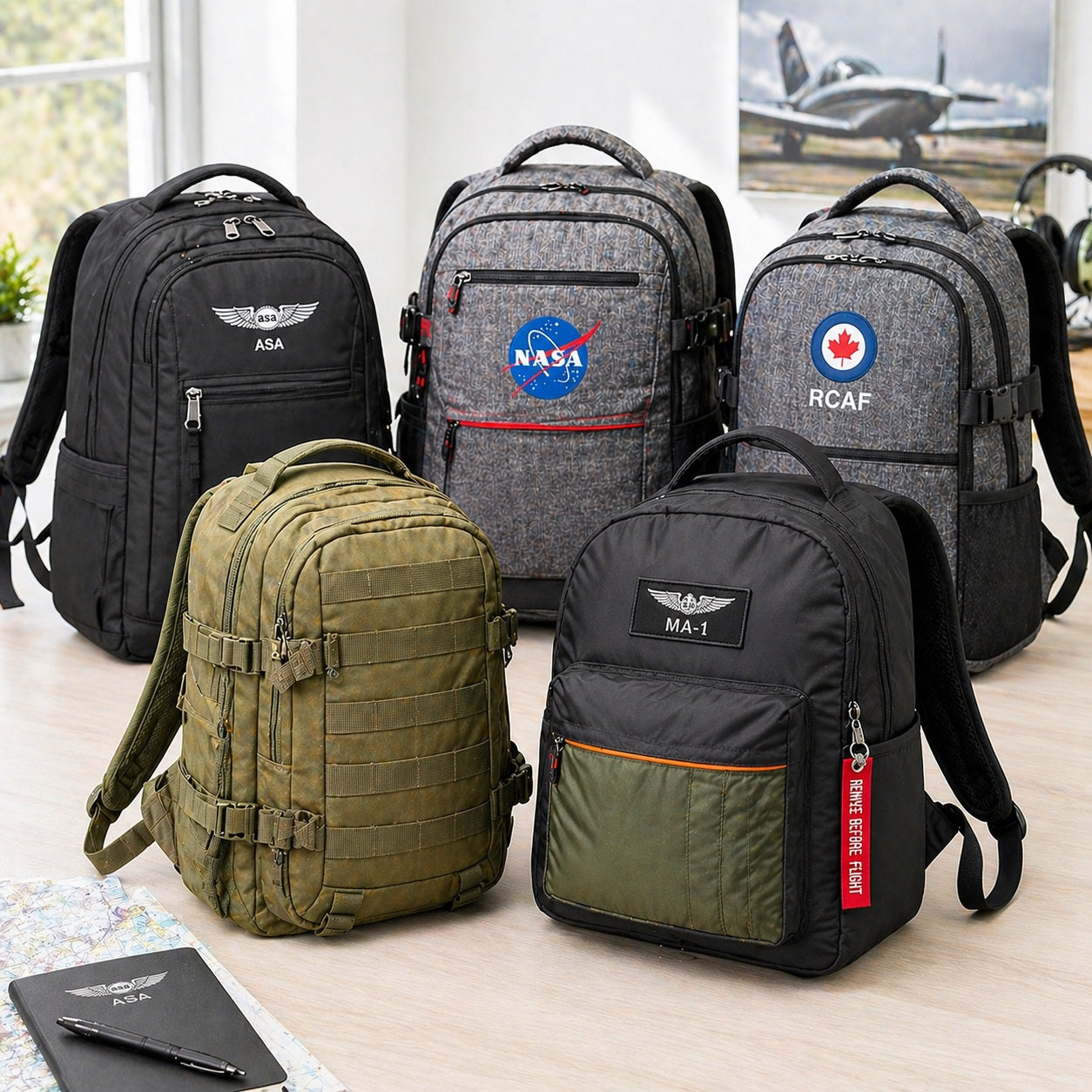 AI Generated Backpacks Collection Image 
