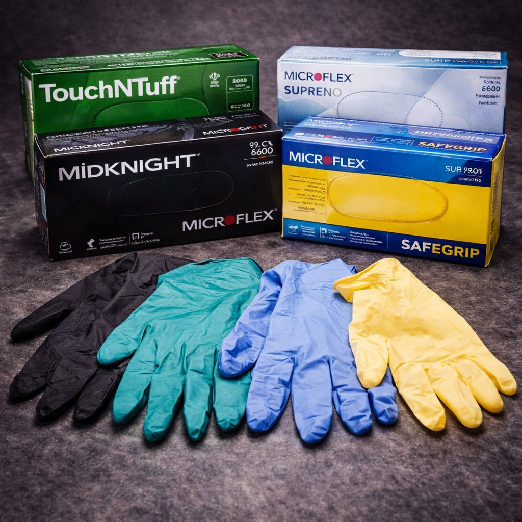AI Generated Disposable Gloves Collection Image