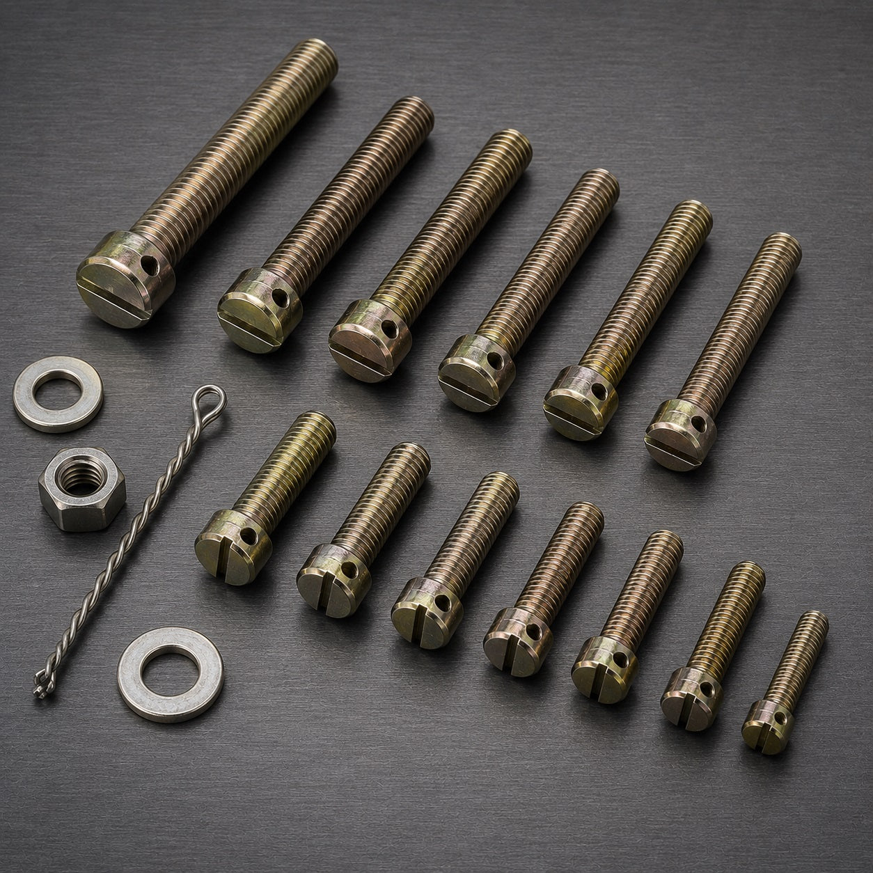 AI Generated Drilled Fillister Head Aircraft Machine Screws Collection Image