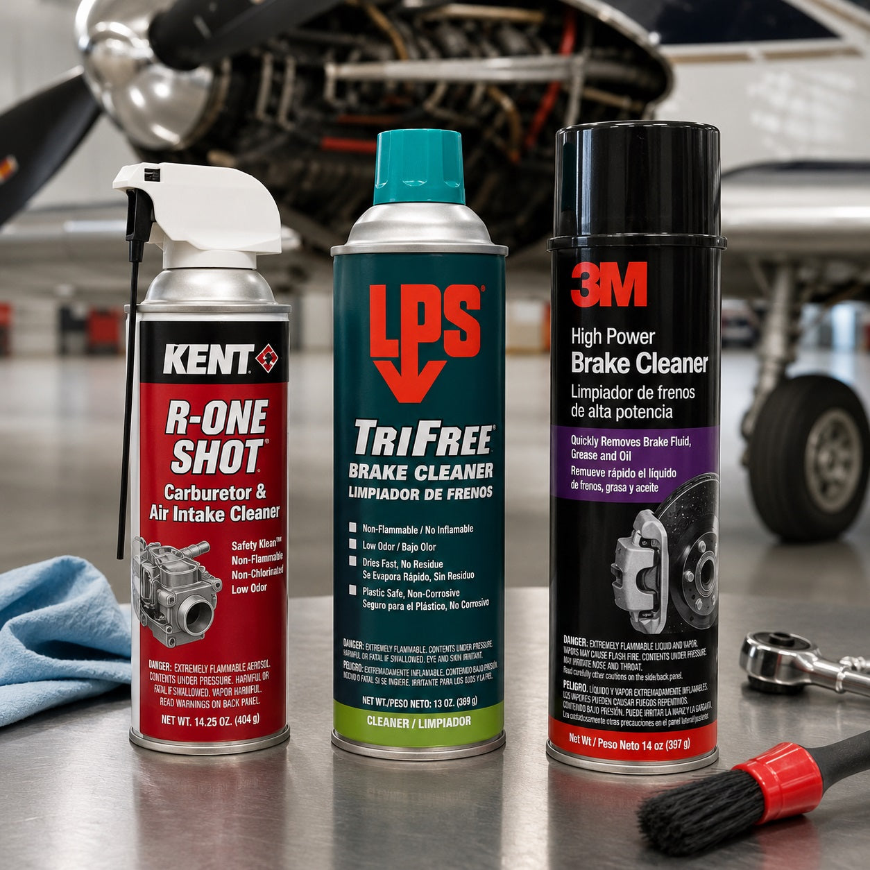 AI Generated Engine and Brake Cleaners Collection Image
