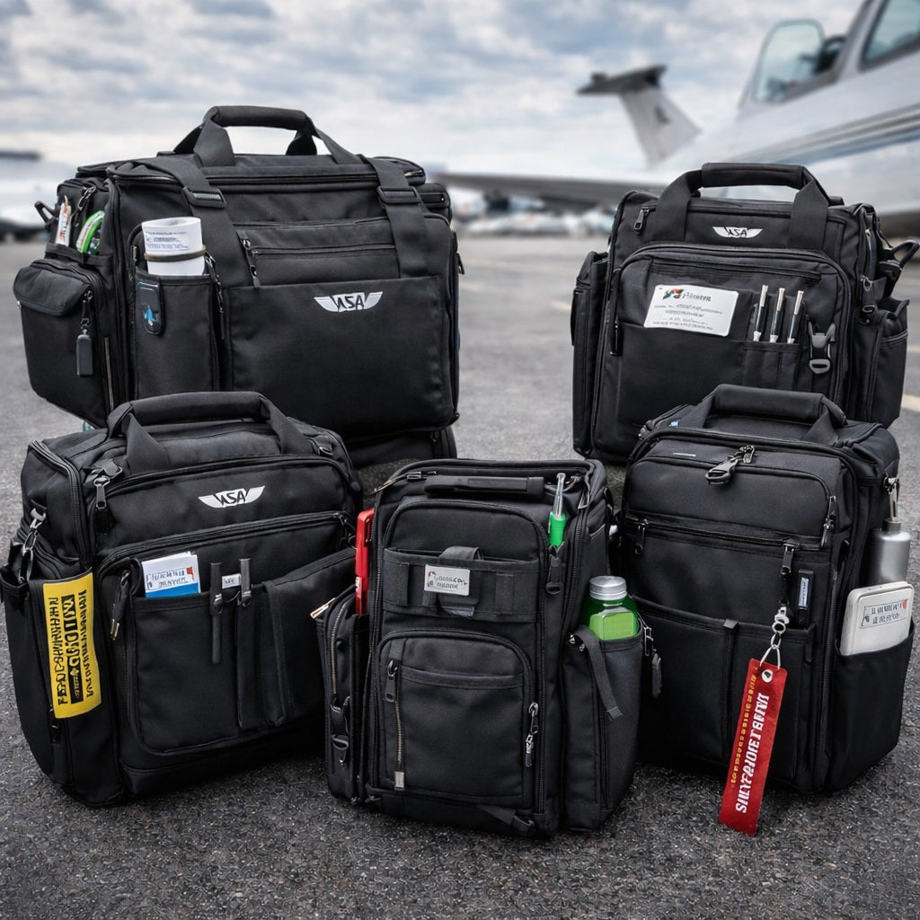 AI Generated Flight Bags Collection Image