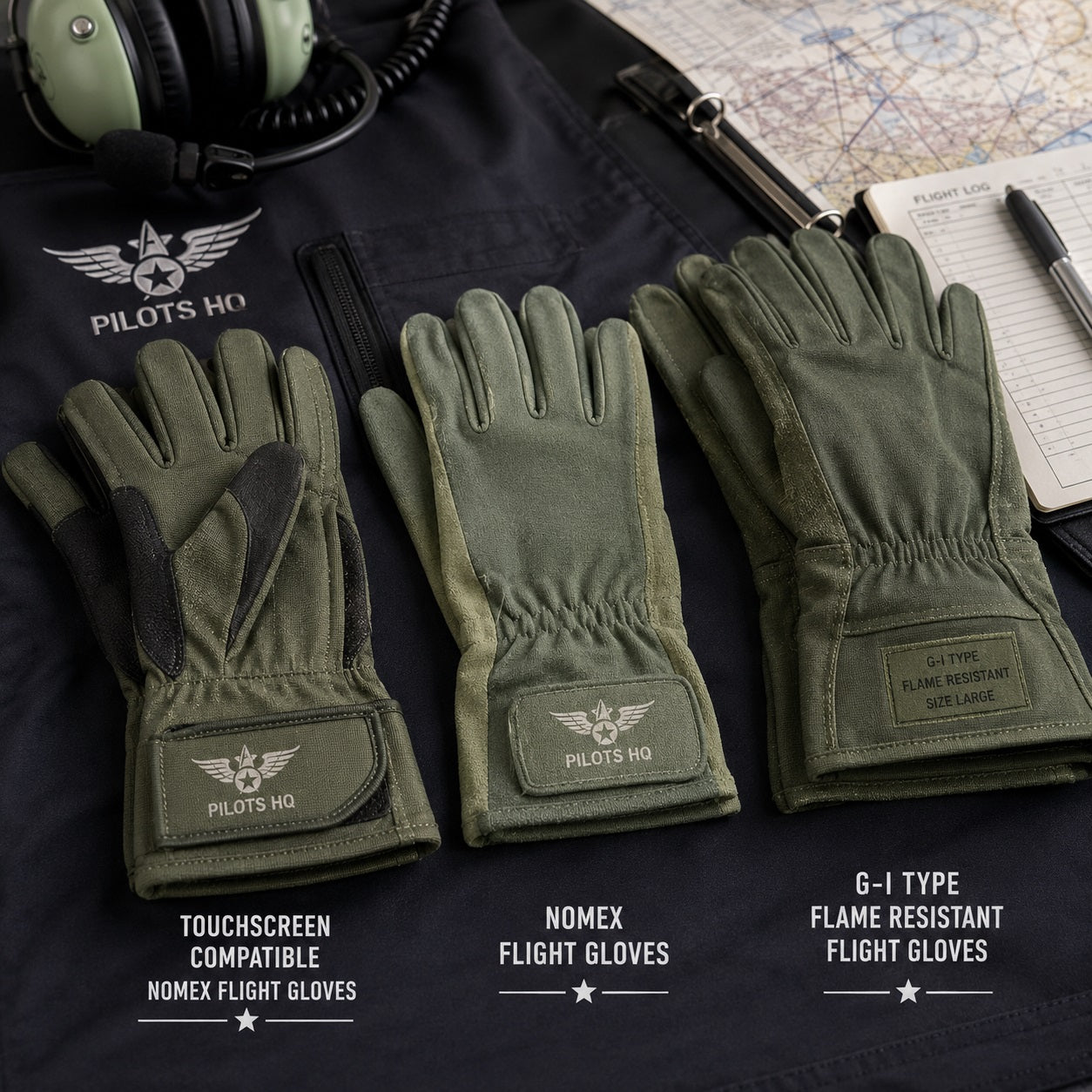 AI Generated Flight Gloves Collection Image 
