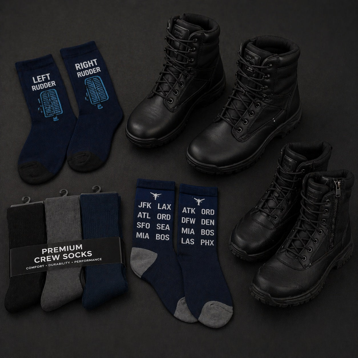 AI Generated Footwear Collection Image