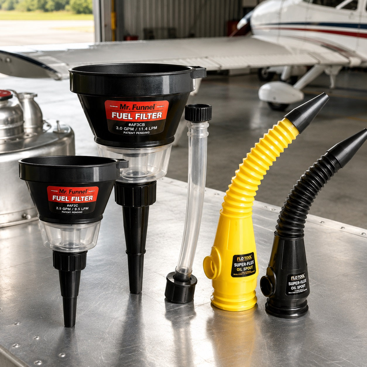 AI Generated Fuel and Oil Funnels Collection Image