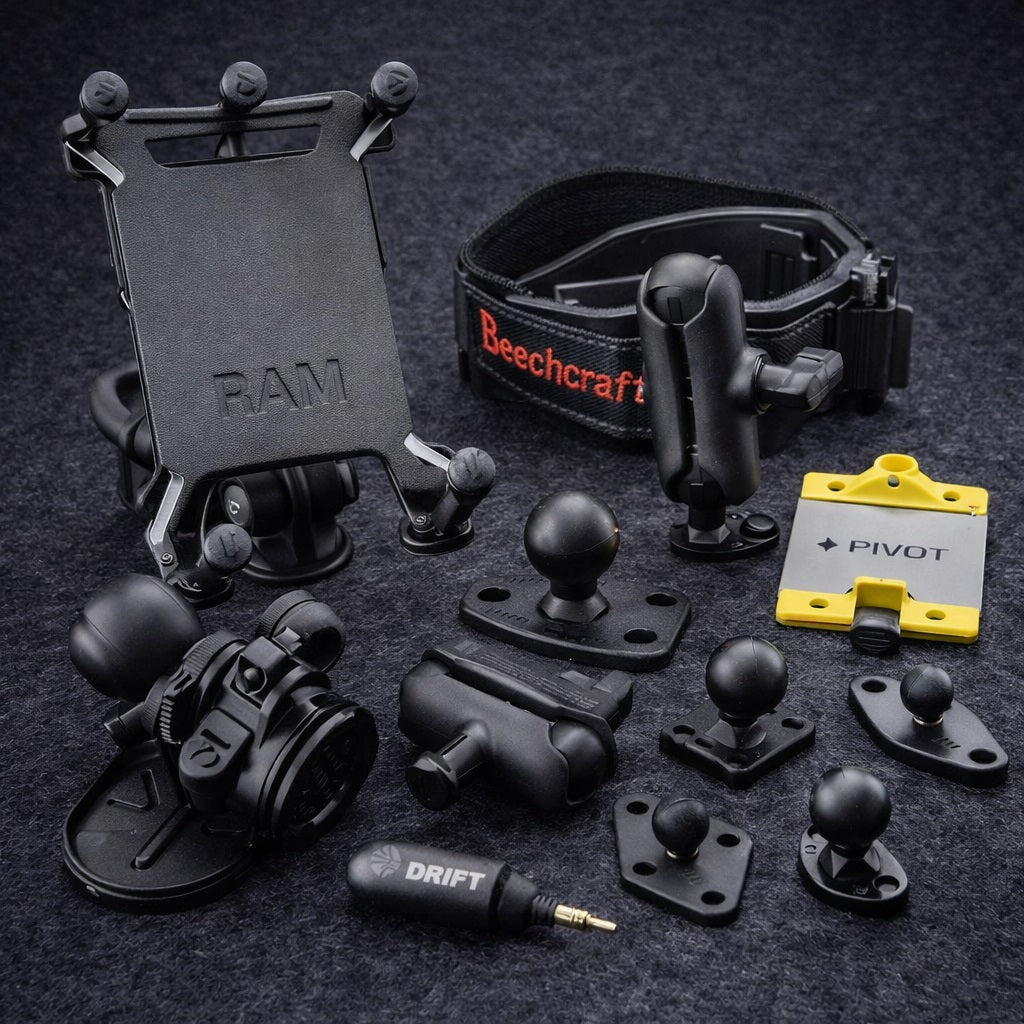 AI Generated GPS, Tablet, and Camera Mounting Accessories Collection Image