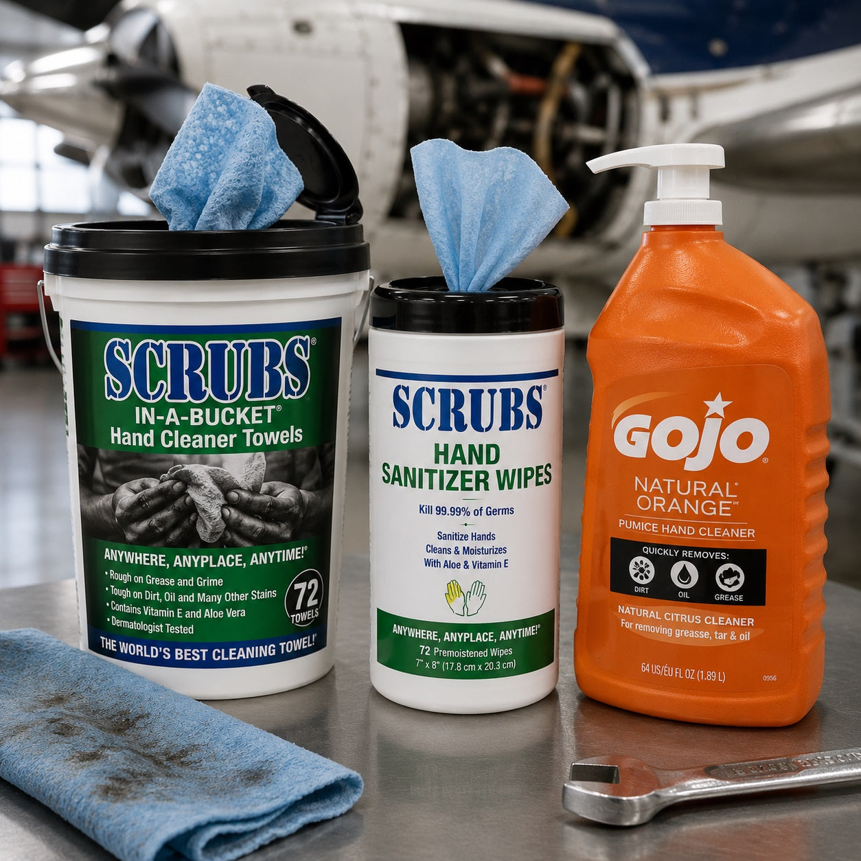 AI Generated Hand Cleaner Collection Image