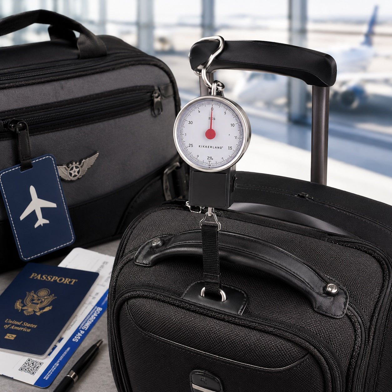 AI Generated Luggage Scales Collection Image