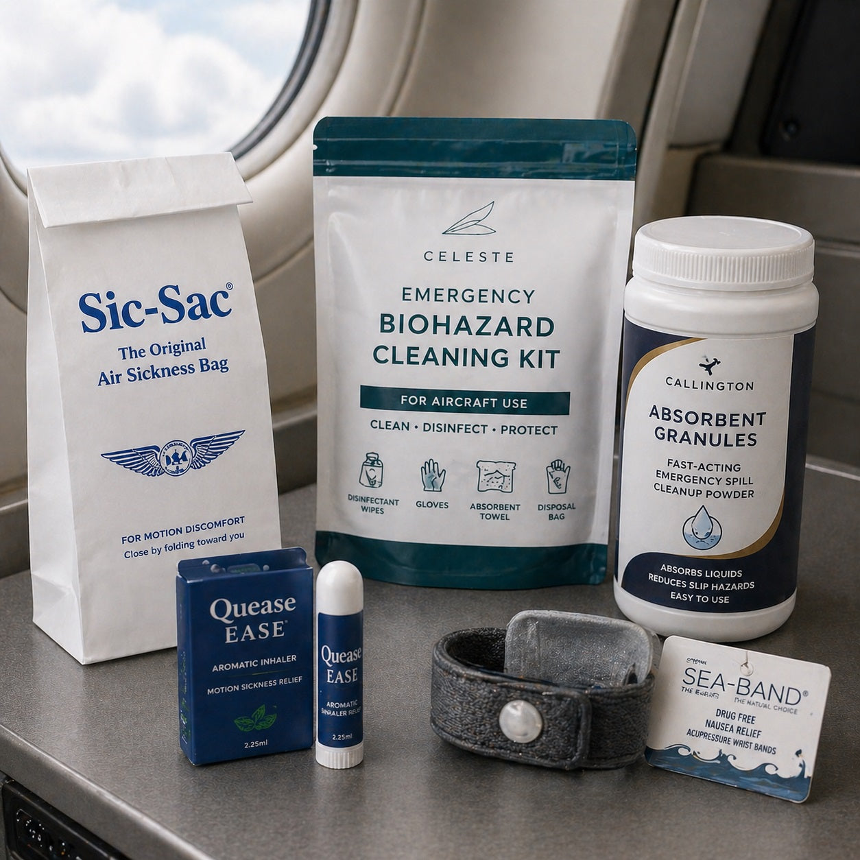 AI Generated Motion and Air Sickness Products Collection Image