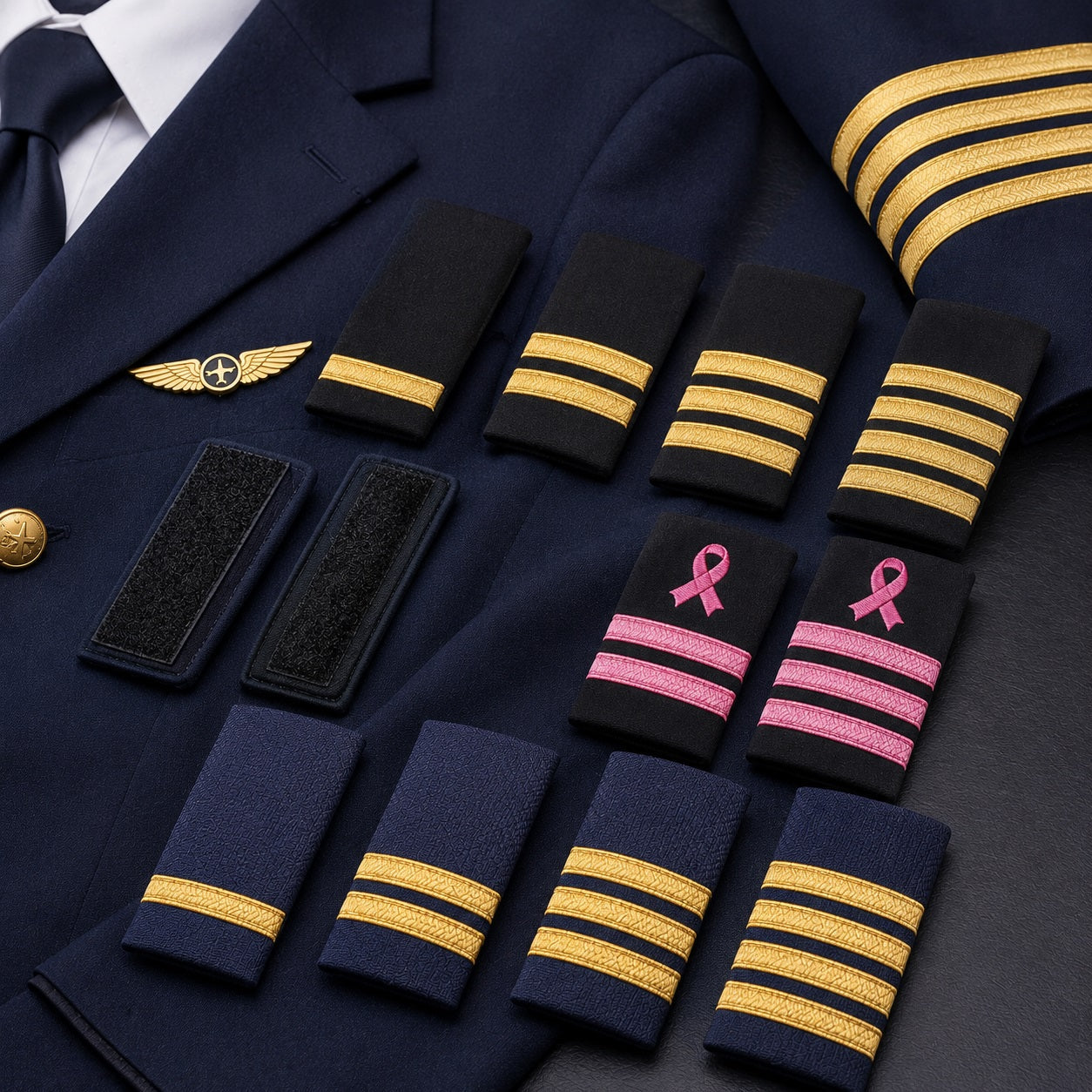 AI Generated Pilot Epaulets Collection Image