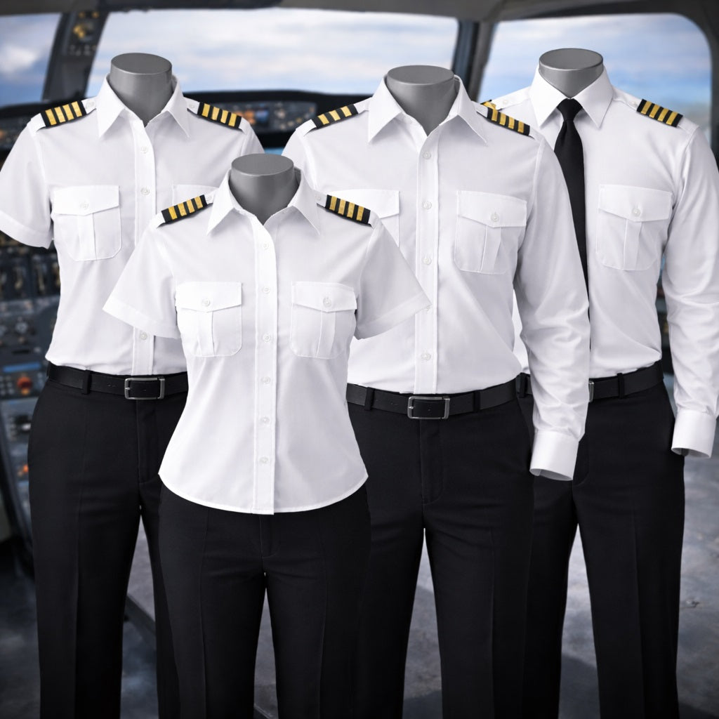 AI Generated Pilot Uniform Shirts Collection Image