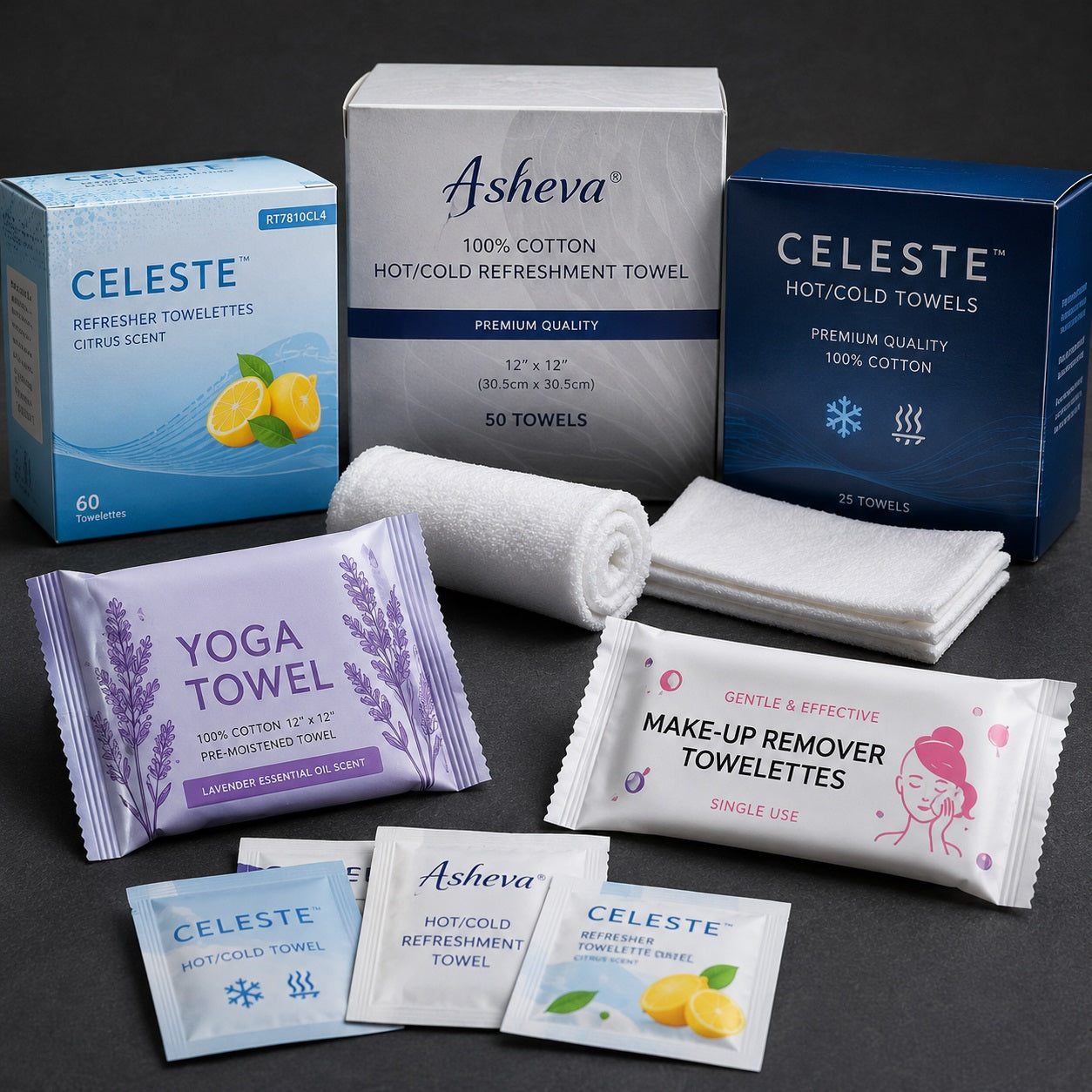 AI Generated Refreshment Towels Collection Image