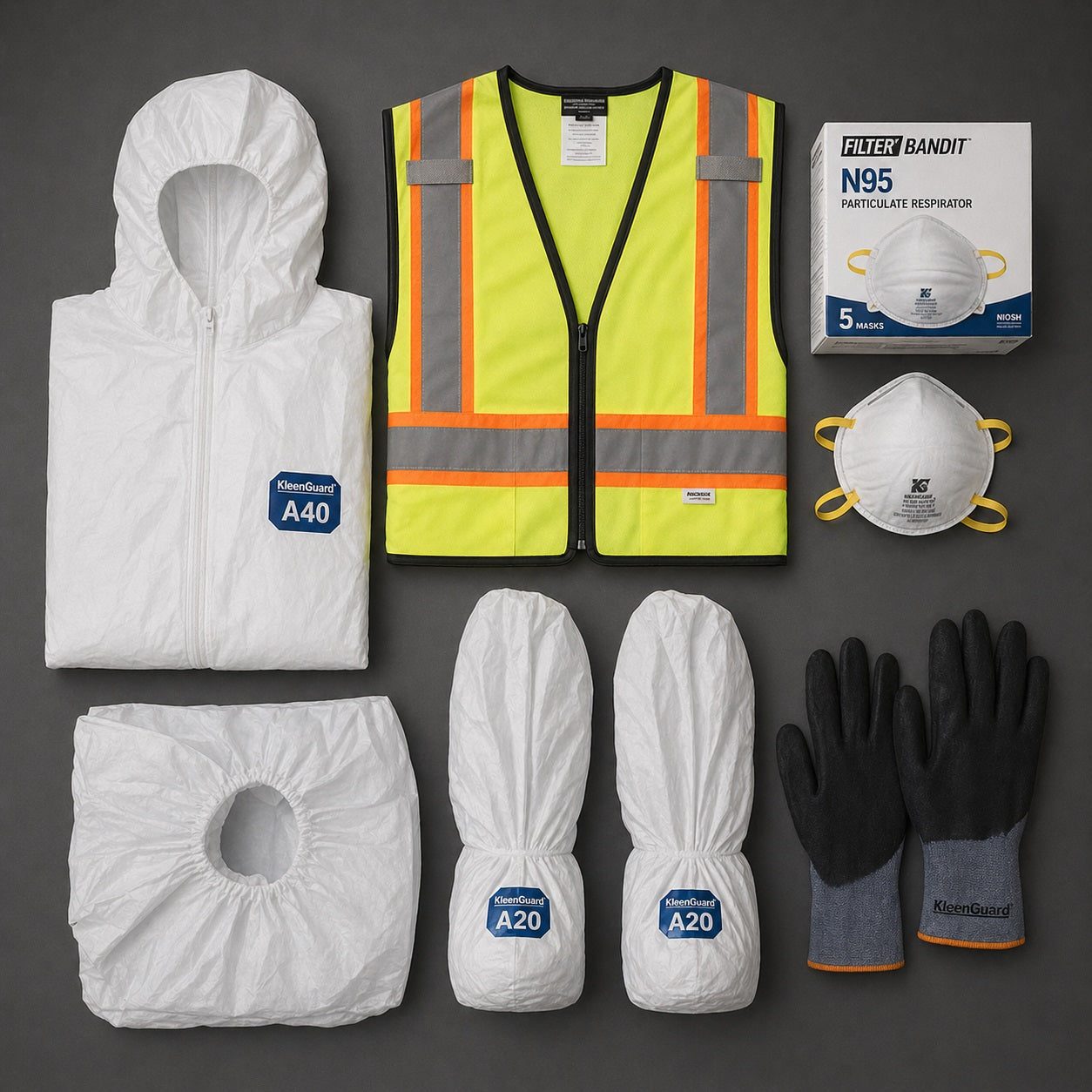 AI Generated Safety Products Collection Image