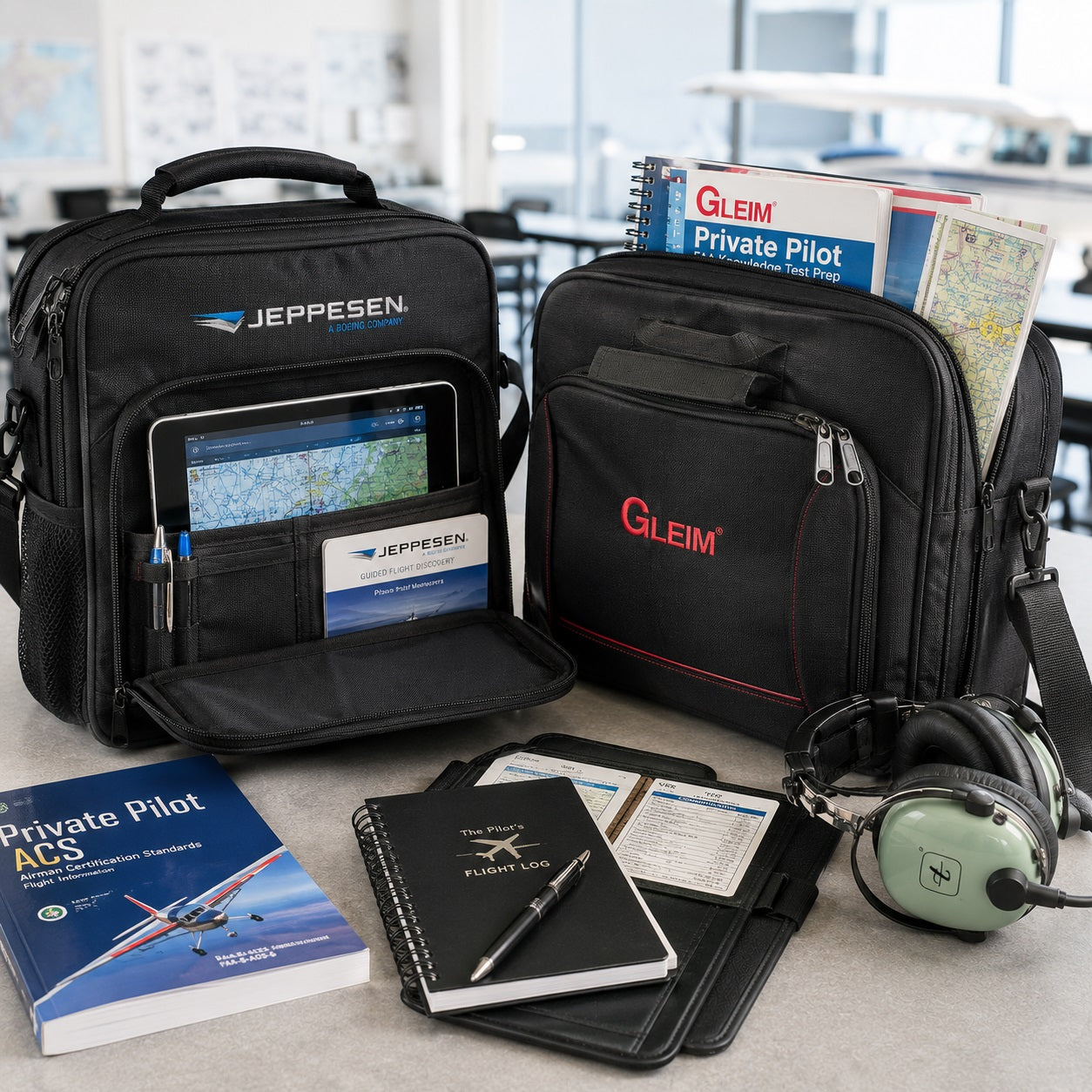 AI Generated Student Book Bags Collection Image