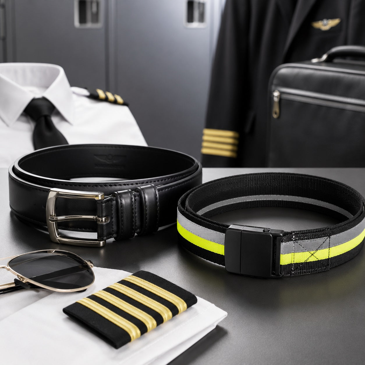 AI Generated Uniform Belts Collection Image