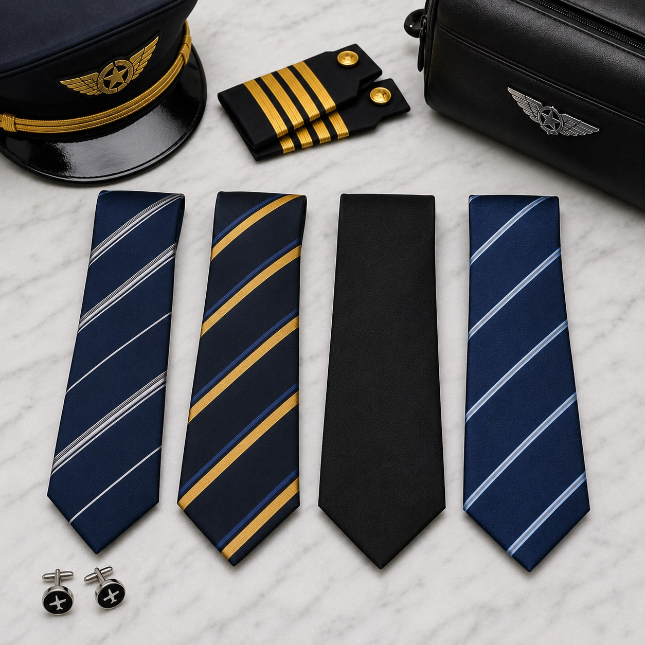 AI Generated Uniform Ties Collection Image 