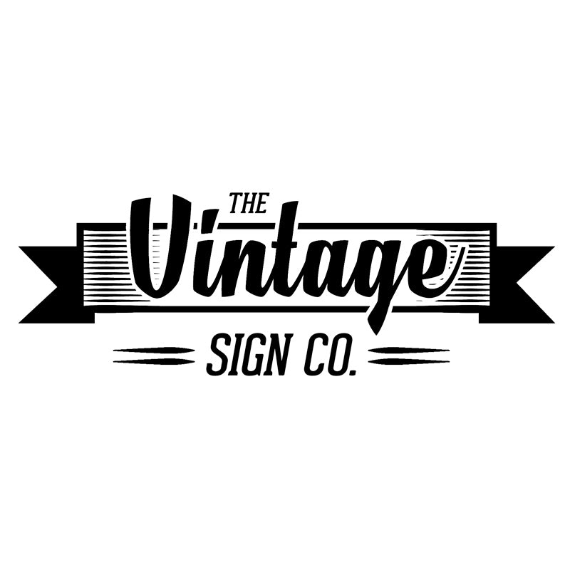 Authentic vintage aviation signs by The Vintage Sign Company – retro airplane decor