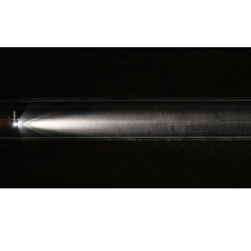 Top view of Whelen P46G3L LED landing light brightness on runway