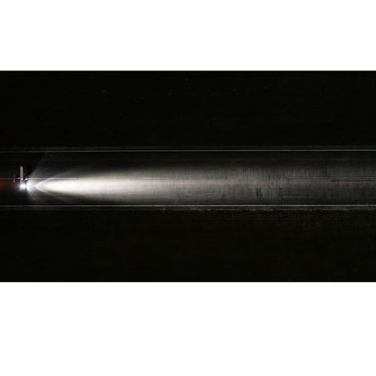 Top view of Whelen P46G3L LED landing light brightness on runway
