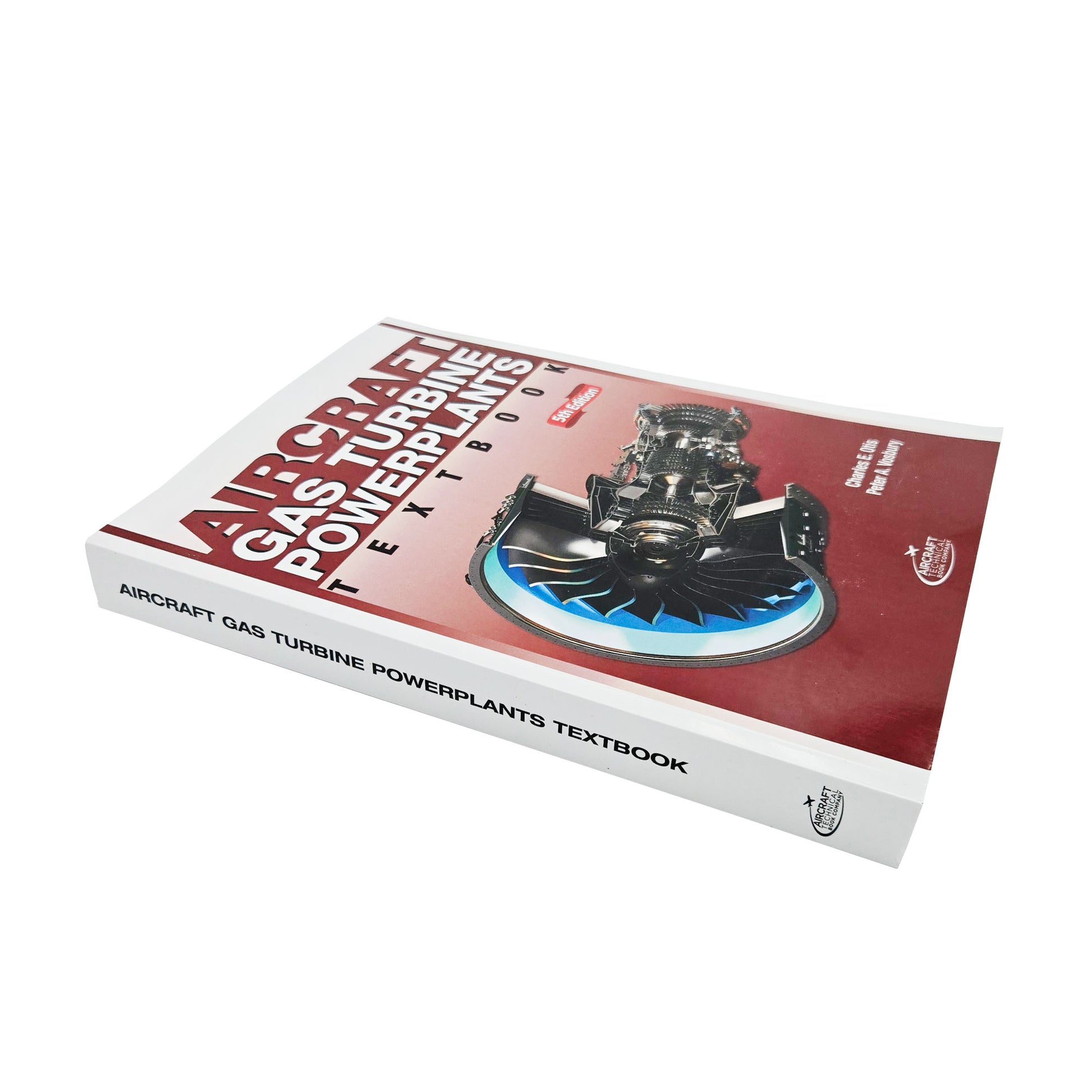 Aircraft Gas Turbine Powerplants Textbook spine view - in-depth reference book for aviation maintenance and engineering
