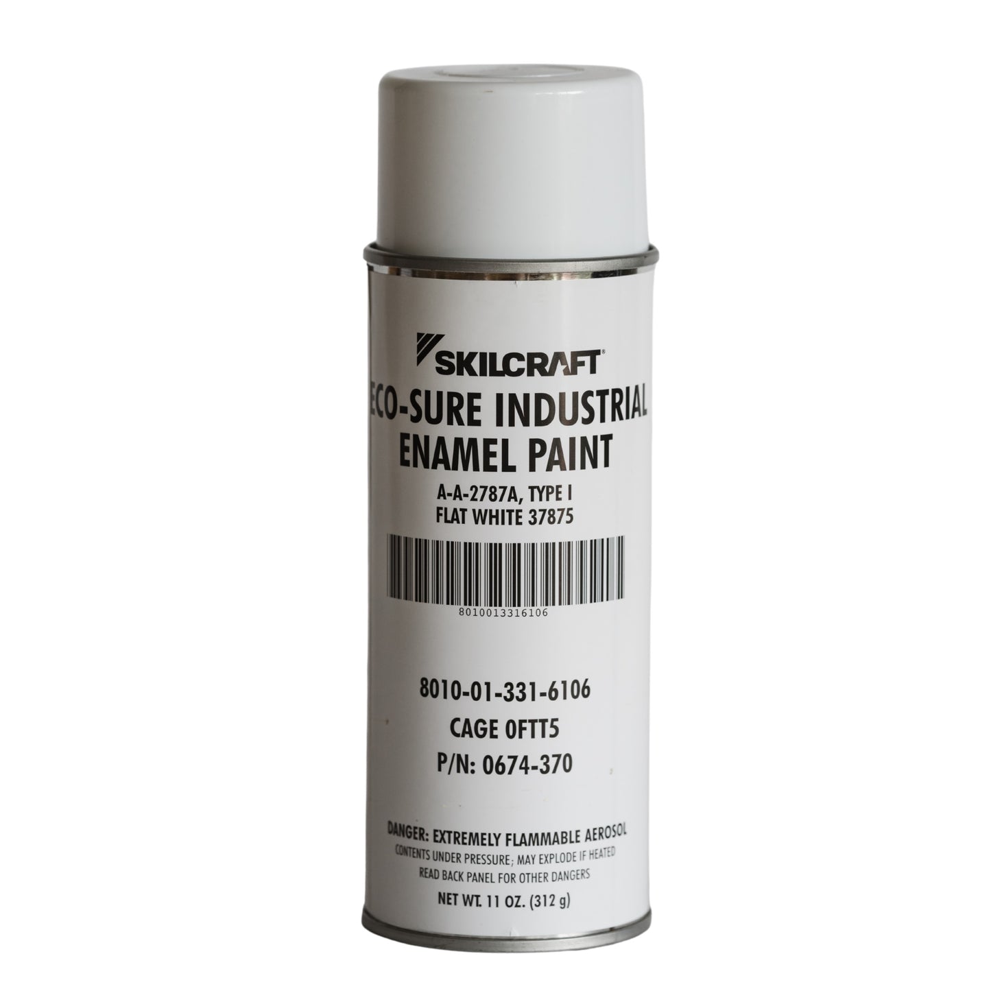 Eco-Sure® - A-A-2787 Flat White 37875 Aerosol Enamel Paint 11oz
