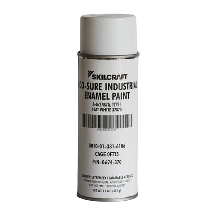Eco-Sure® - A-A-2787 Flat White 37875 Aerosol Enamel Paint 11oz