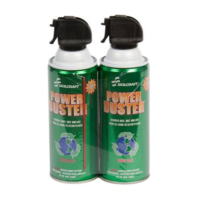 SKILCRAFT Power Duster 152A twin pack 10 oz air cans